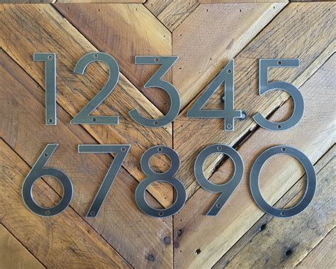 metal cut out house numbers|modern house number templates.